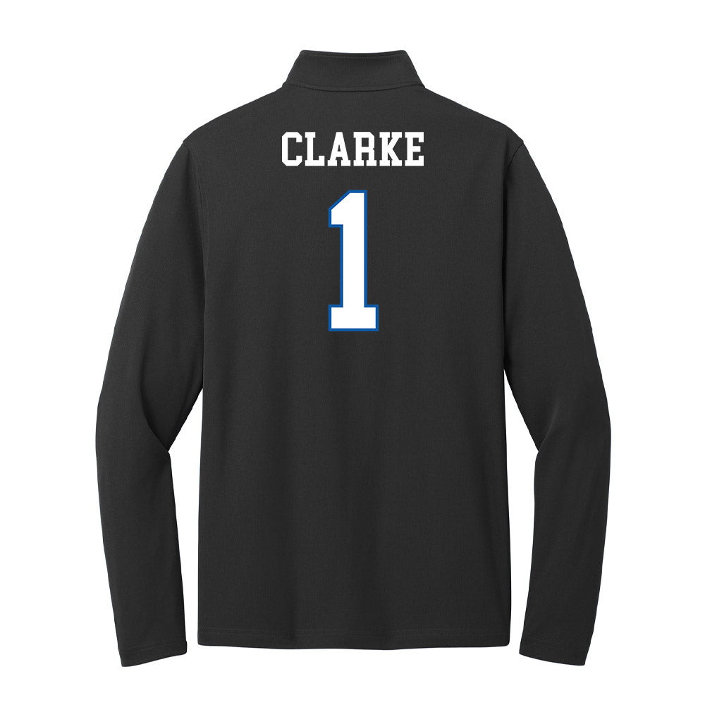 UNC Asheville - NCAA Men's Basketball : Julian Clarke - Lightweight Quarter Zip Jacket-1