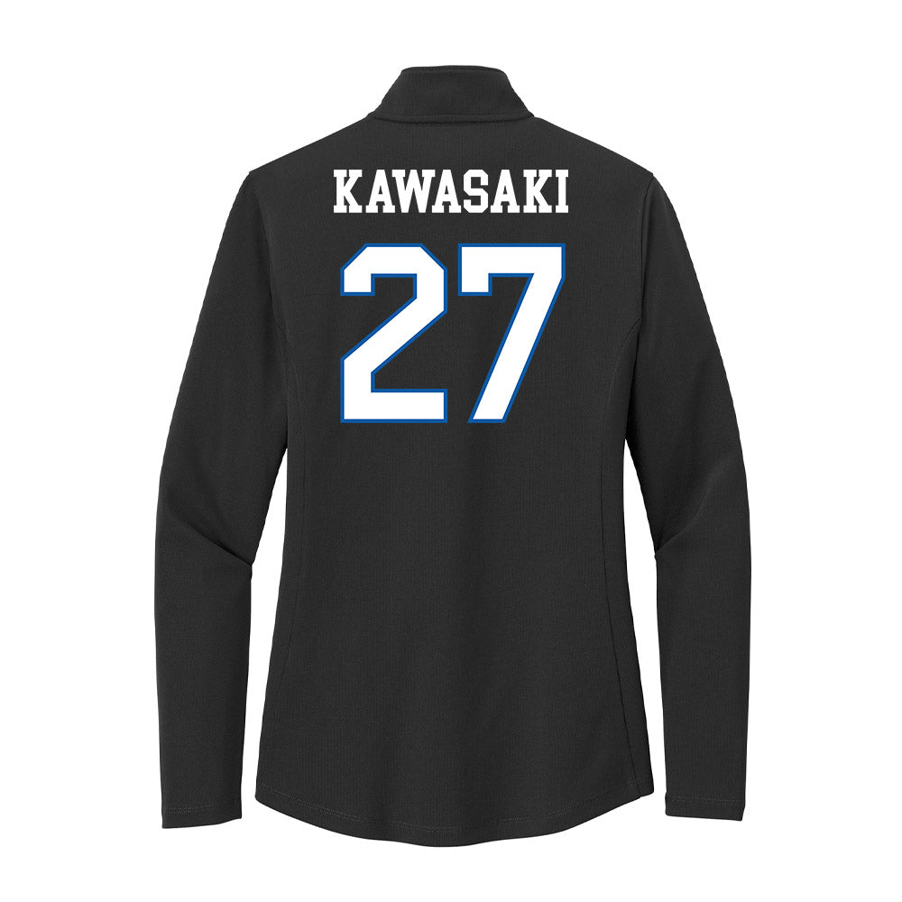 UNC Asheville - NCAA Women's Soccer : Nao Kawasaki - Women's Lightweight Quarter Zip Jacket-1
