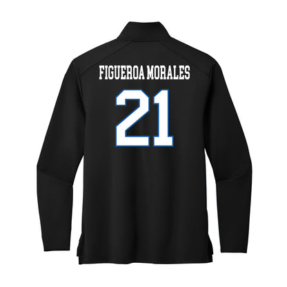 UNC Asheville - NCAA Men's Soccer : Emilio Figueroa Morales - Premium Quarter Zip Jacket-1