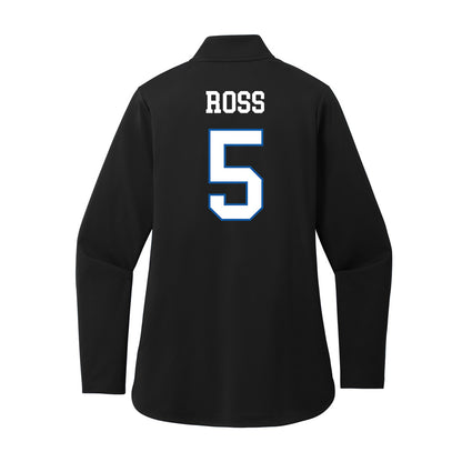 UNC Asheville - NCAA Women's Basketball : Sophia Ross - Women's Premium Quarter Zip Jacket-1