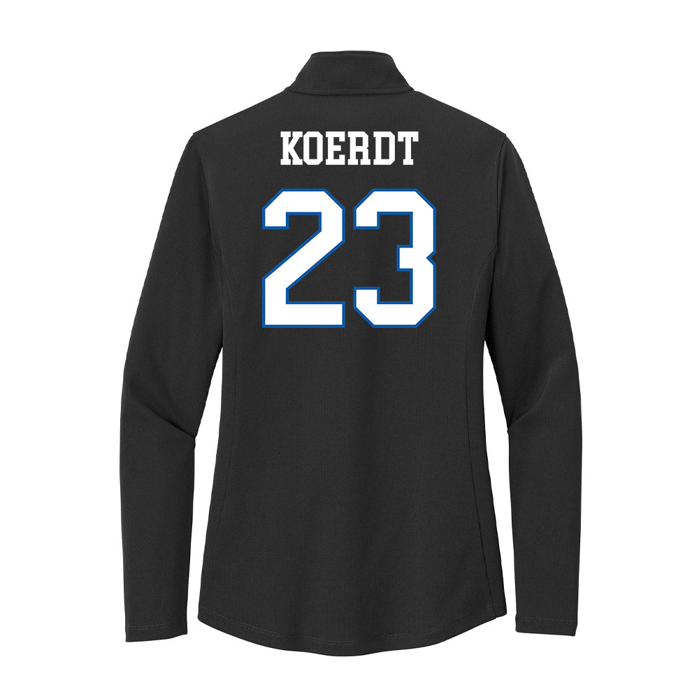 UNC Asheville - NCAA Women's Basketball : Jaidyn Koerdt - Women's Lightweight Quarter Zip Jacket-1
