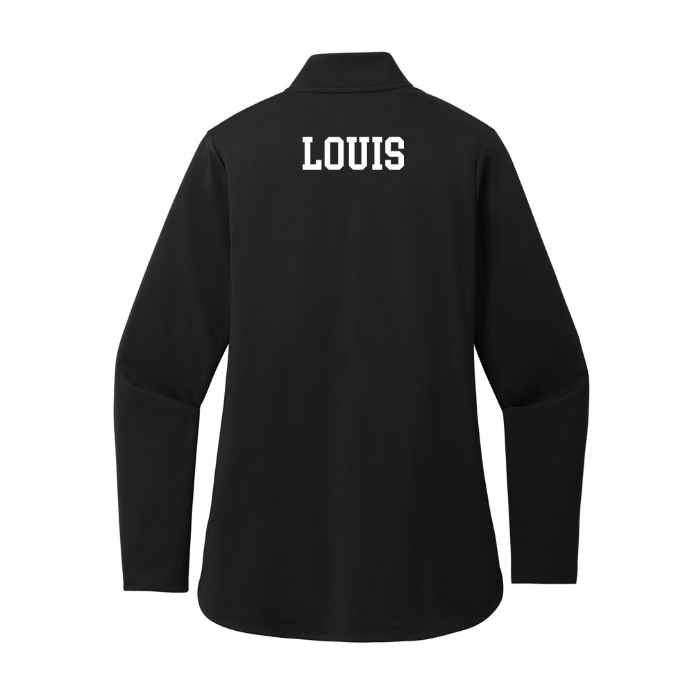 UNC Asheville - NCAA Men's Track & Field : Jeremiah Louis - Women's Premium Quarter Zip Jacket-1