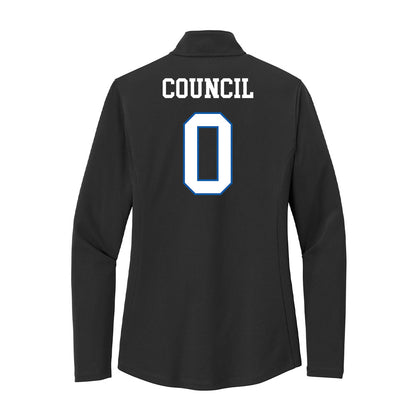 UNC Asheville - NCAA Women's Basketball : Taliya Council - Women's Lightweight Quarter Zip Jacket-1