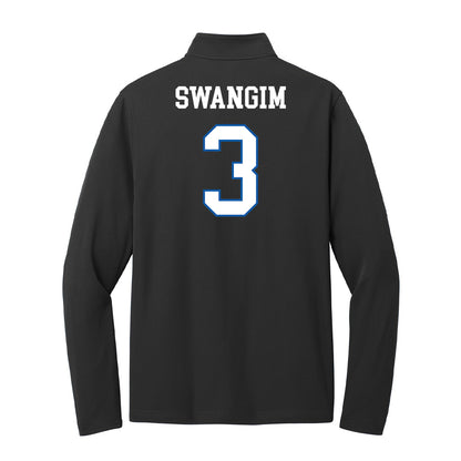UNC Asheville - NCAA Baseball : Zeb Swangim - Lightweight Quarter Zip Jacket-1