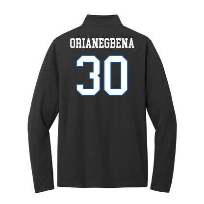 UNC Asheville - NCAA Women's Basketball : Deborah Orianegbena - Lightweight Quarter Zip Jacket-1