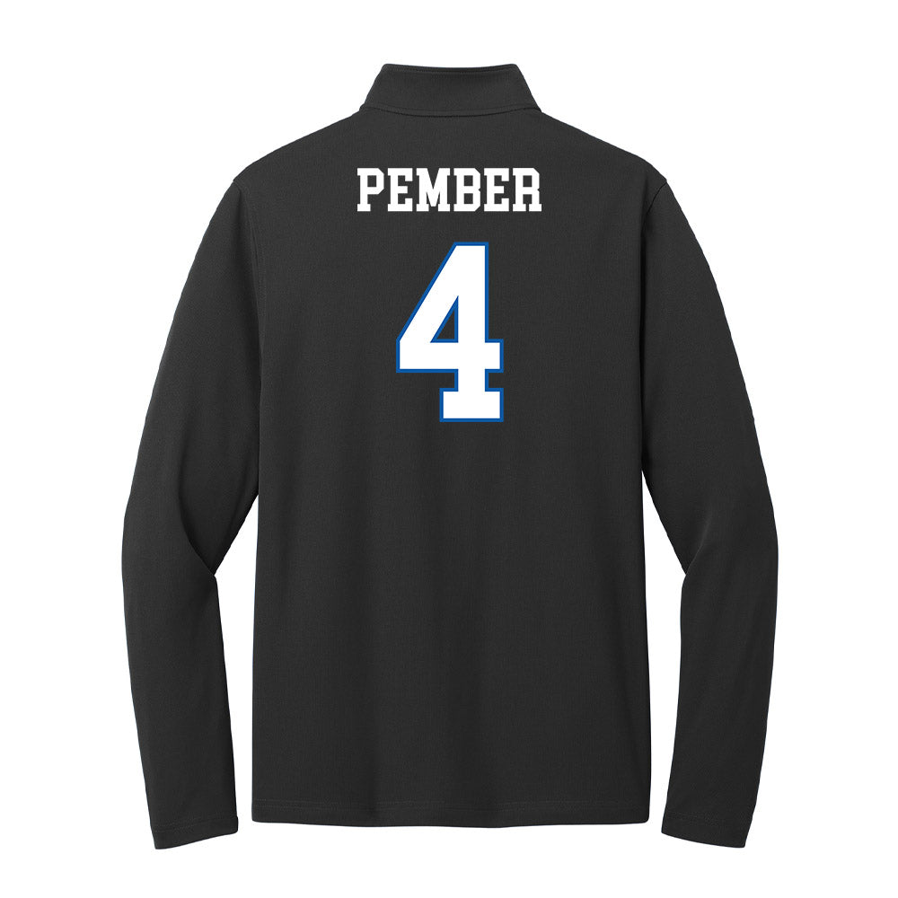 UNC Asheville - NCAA Men's Basketball : Drew Pember - Lightweight Quarter Zip Jacket-1