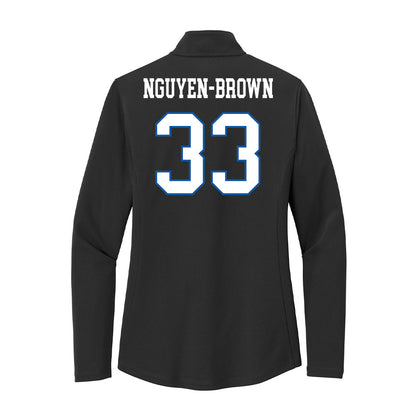 UNC Asheville - NCAA Baseball : Daylinh Nguyen-Brown - Women's Lightweight Quarter Zip Jacket-1