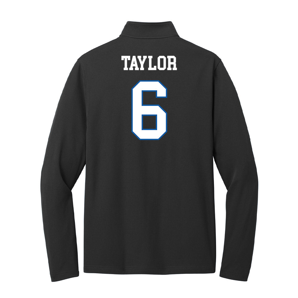 UNC Asheville - NCAA Men's Basketball : Kam Taylor - Lightweight Quarter Zip Jacket-1