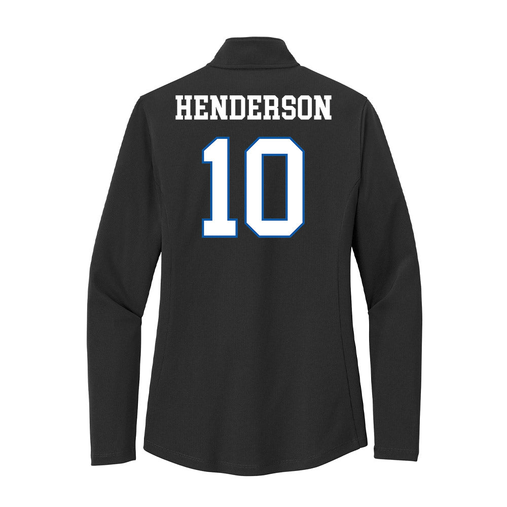 UNC Asheville - NCAA Women's Soccer : Emmie Henderson - Women's Lightweight Quarter Zip Jacket-1