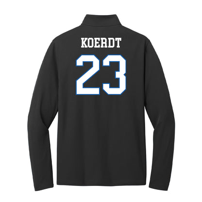 UNC Asheville - NCAA Women's Basketball : Jaidyn Koerdt - Lightweight Quarter Zip Jacket-1