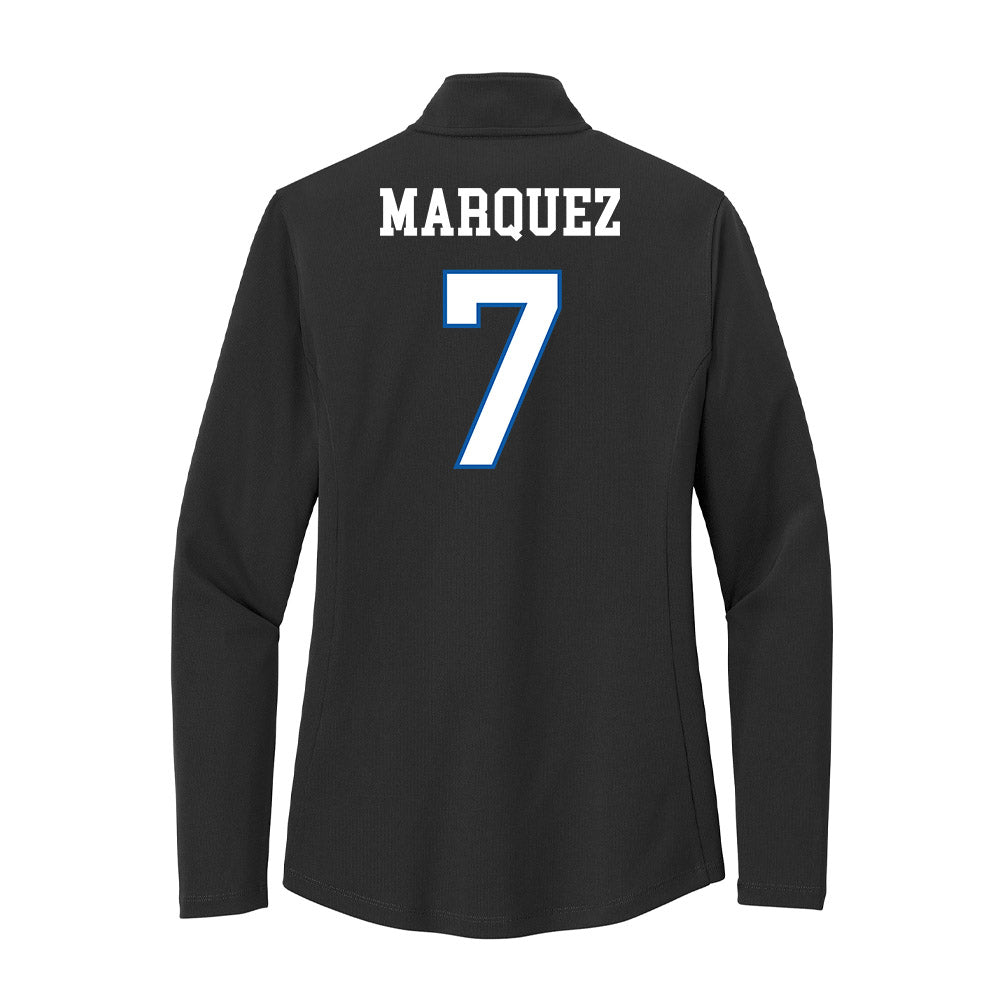 UNC Asheville - NCAA Women's Basketball : Aileen Marquez - Women's Lightweight Quarter Zip Jacket-1