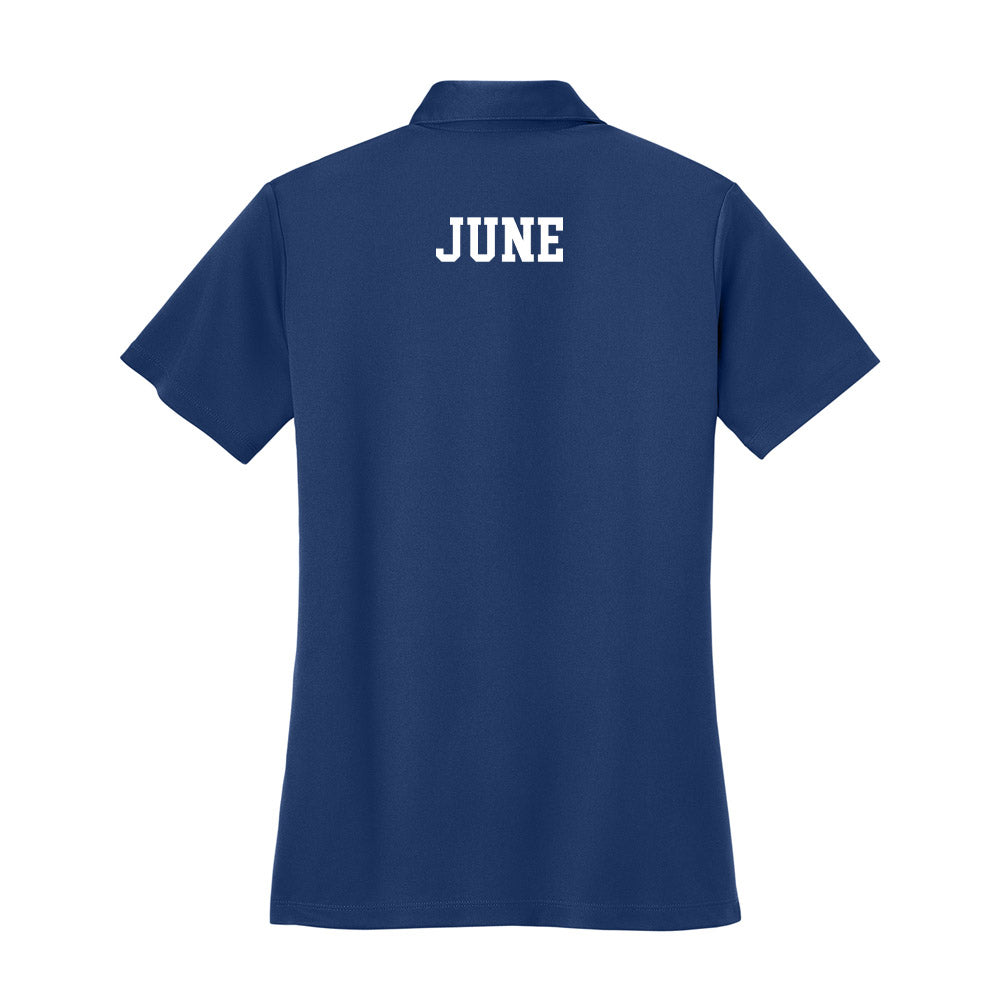 UNC Asheville - NCAA Men's Track & Field : Braelin June - Women's Activewear Polo Shirt-1