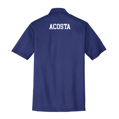 UNC Asheville - NCAA Men's Track & Field : Ethan Acosta - Activewear Polo Shirt-1