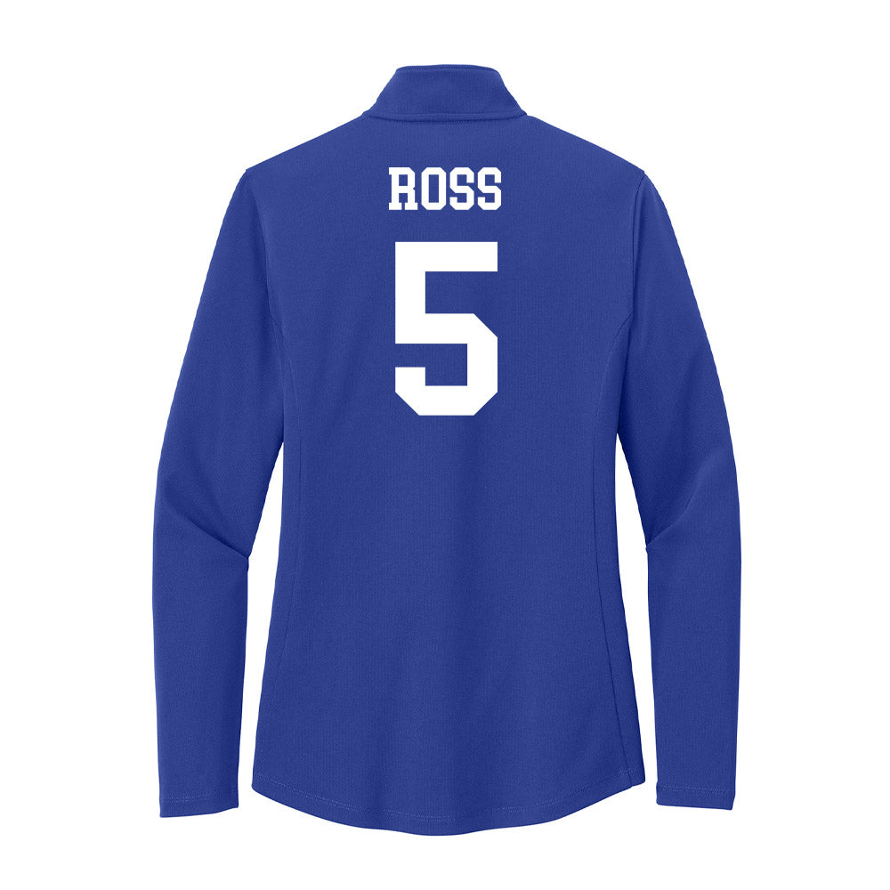 UNC Asheville - NCAA Women's Basketball : Sophia Ross - Women's Lightweight Quarter Zip Jacket-1