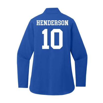 UNC Asheville - NCAA Women's Soccer : Emmie Henderson - Women's Premium Quarter Zip Jacket-1