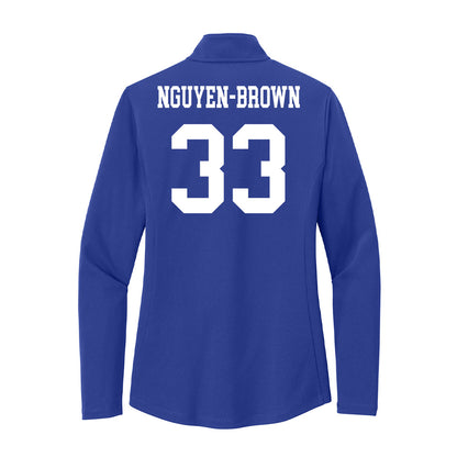 UNC Asheville - NCAA Baseball : Daylinh Nguyen-Brown - Women's Lightweight Quarter Zip Jacket-1