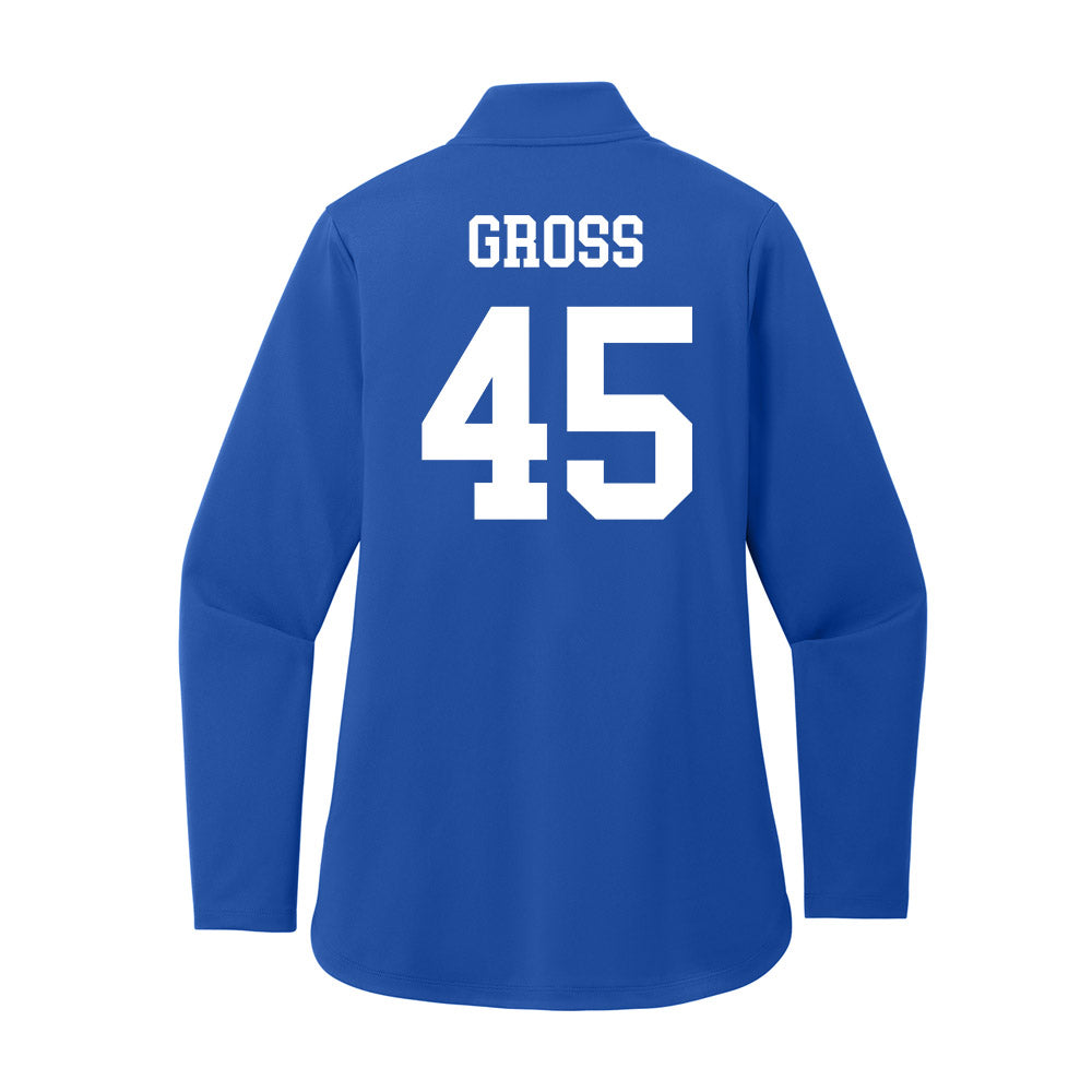 UNC Asheville - NCAA Baseball : Landon Gross - Women's Premium Quarter Zip Jacket-1