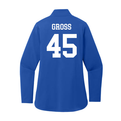 UNC Asheville - NCAA Baseball : Landon Gross - Women's Premium Quarter Zip Jacket-1