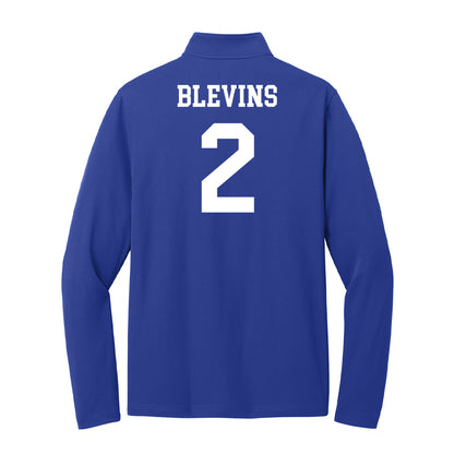 UNC Asheville - NCAA Women's Volleyball : Jessy Blevins - Lightweight Quarter Zip Jacket-1