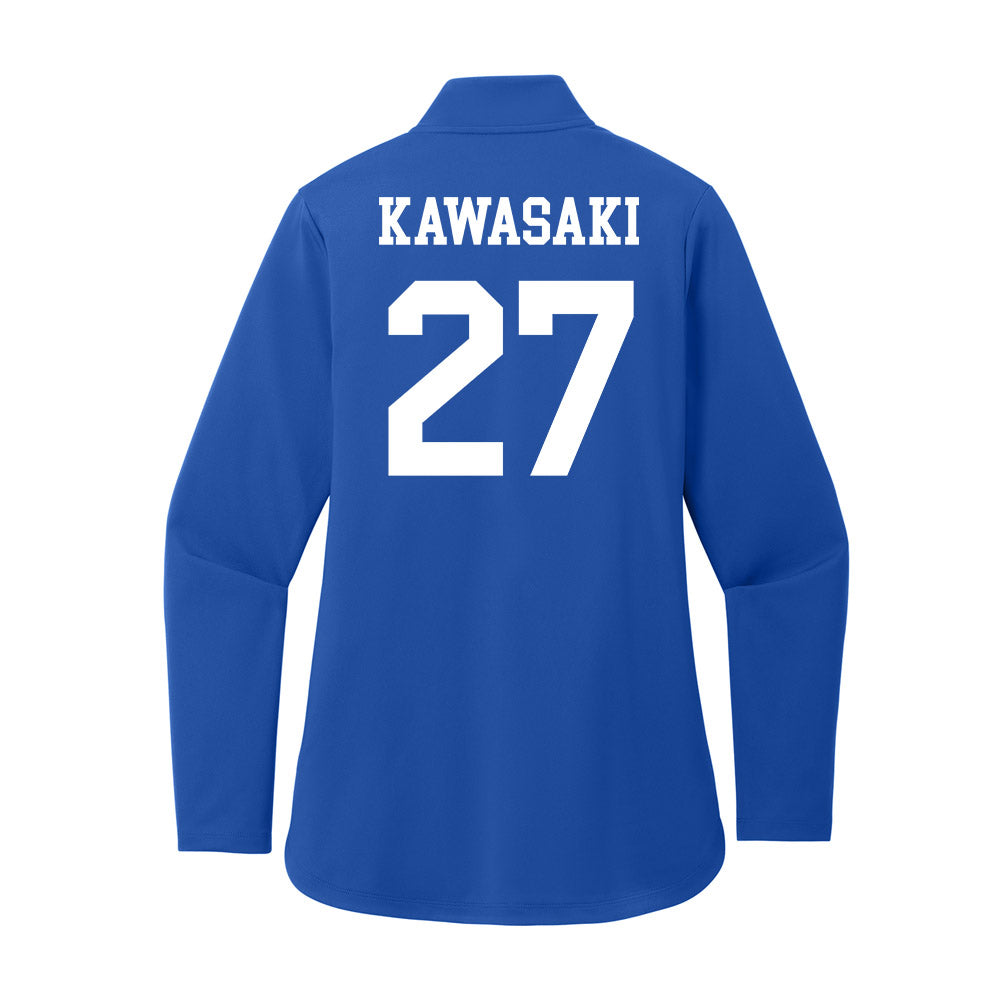 UNC Asheville - NCAA Women's Soccer : Nao Kawasaki - Women's Premium Quarter Zip Jacket-1