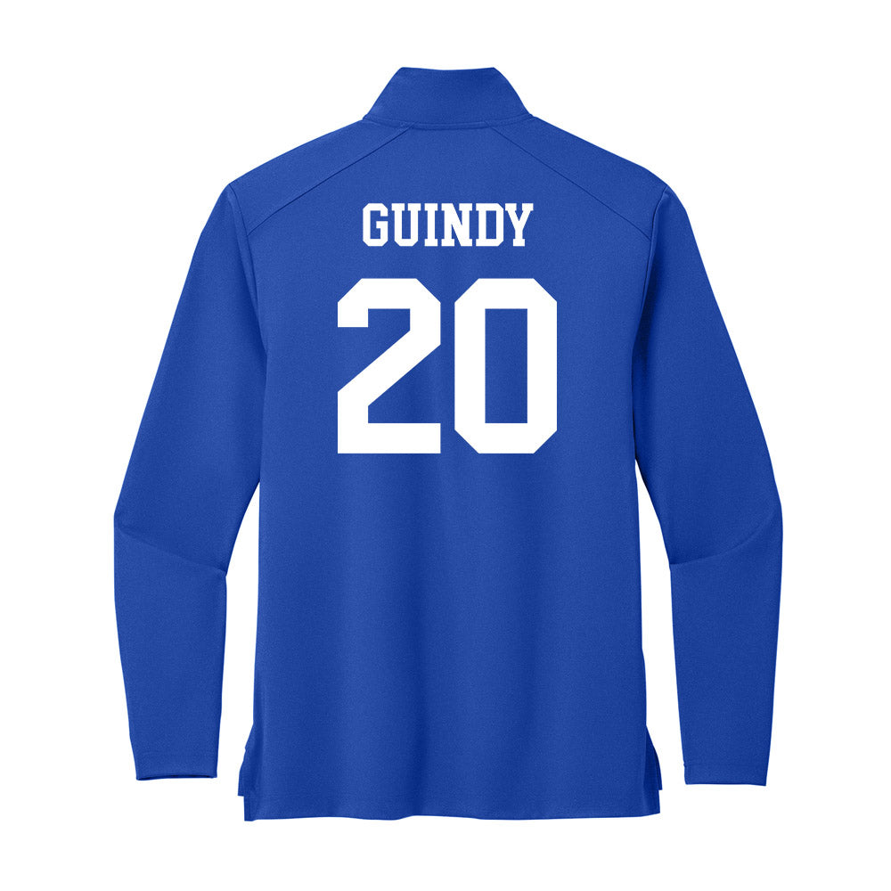 UNC Asheville - NCAA Men's Soccer : Zander Guindy - Premium Quarter Zip Jacket-1