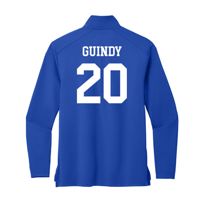 UNC Asheville - NCAA Men's Soccer : Zander Guindy - Premium Quarter Zip Jacket-1