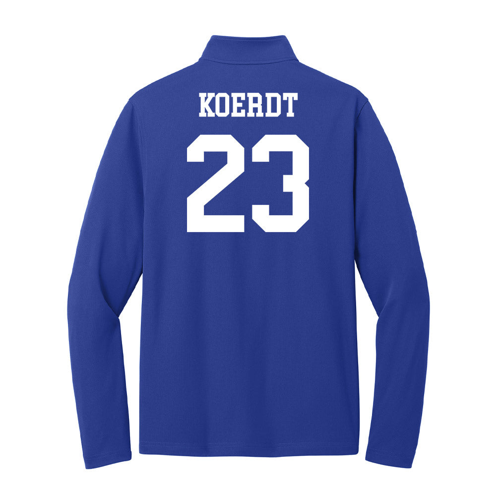 UNC Asheville - NCAA Women's Basketball : Jaidyn Koerdt - Lightweight Quarter Zip Jacket-1
