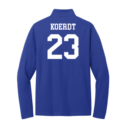 UNC Asheville - NCAA Women's Basketball : Jaidyn Koerdt - Lightweight Quarter Zip Jacket-1