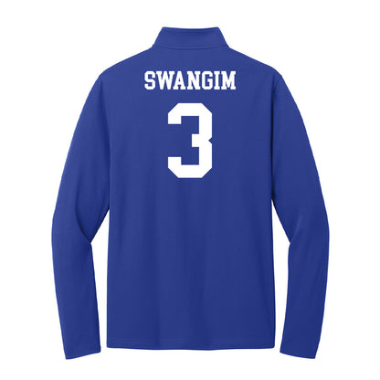 UNC Asheville - NCAA Baseball : Zeb Swangim - Lightweight Quarter Zip Jacket-1