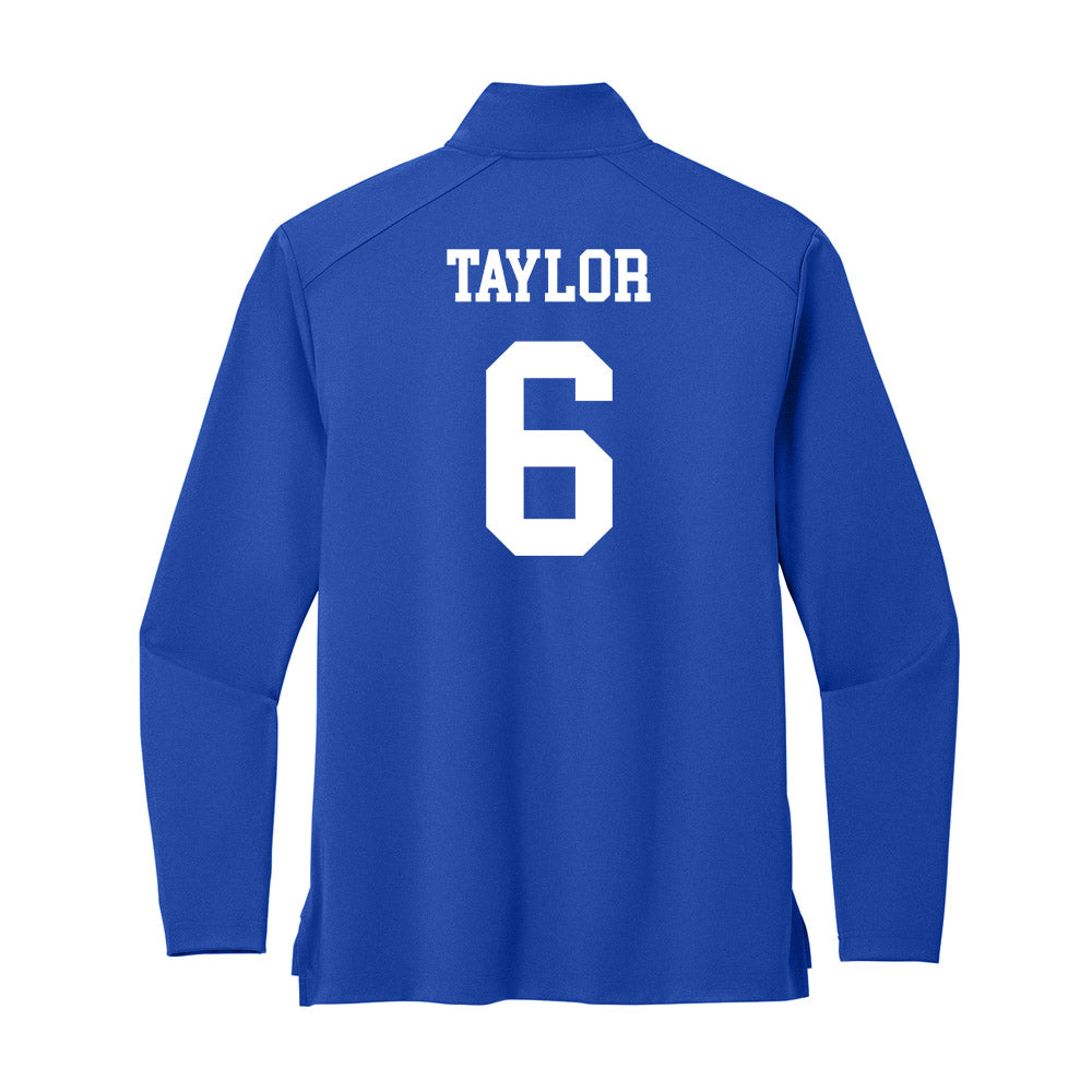 UNC Asheville - NCAA Men's Basketball : Kam Taylor - Premium Quarter Zip Jacket-1