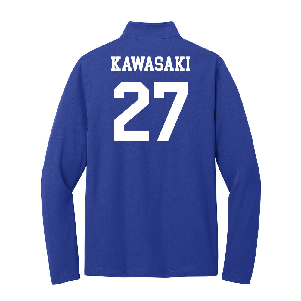 UNC Asheville - NCAA Women's Soccer : Nao Kawasaki - Lightweight Quarter Zip Jacket-1