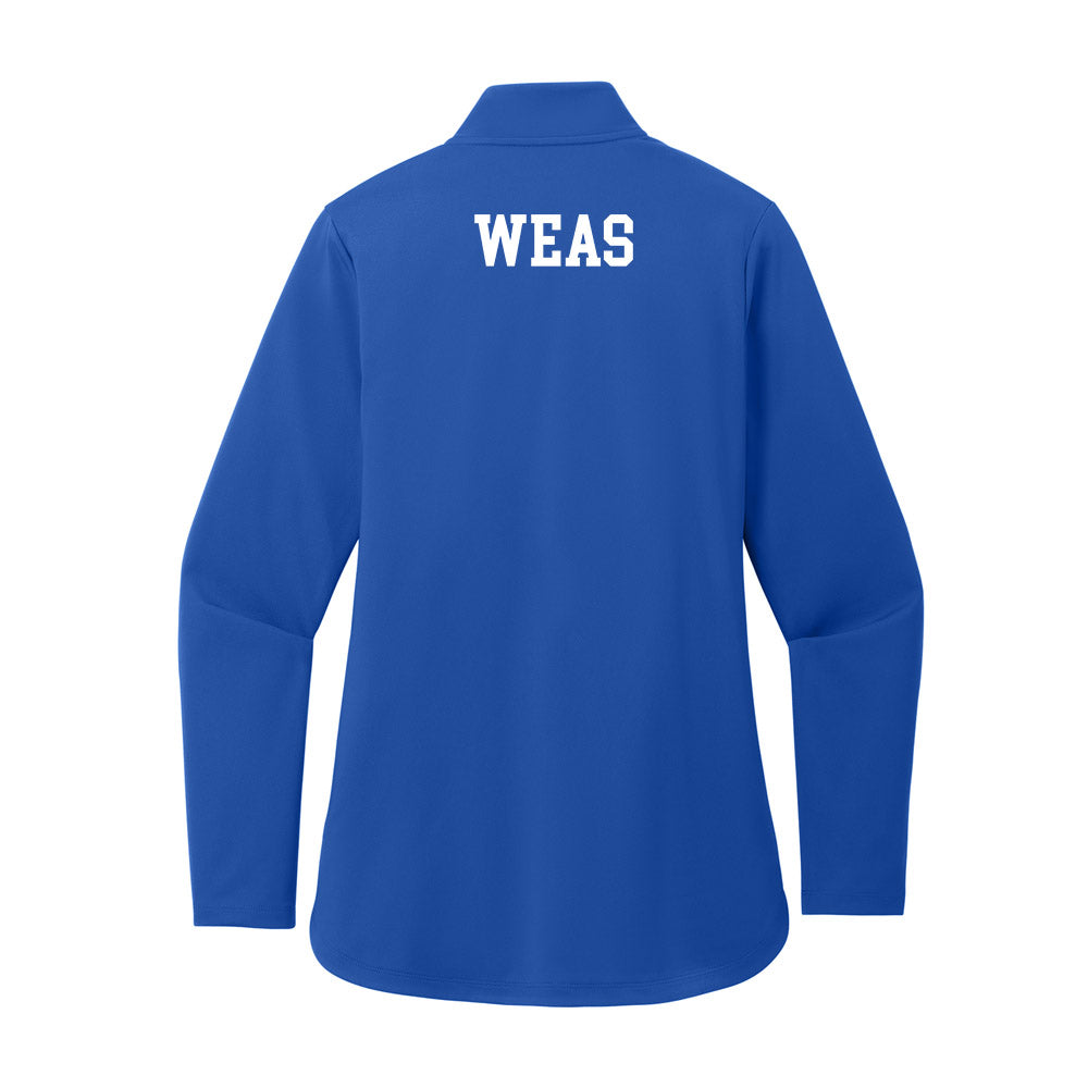 UNC Asheville - NCAA Men's Track & Field : Zac Weas - Women's Premium Quarter Zip Jacket-1