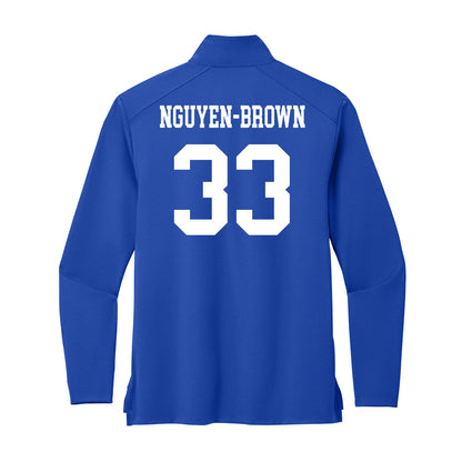 UNC Asheville - NCAA Baseball : Daylinh Nguyen-Brown - Premium Quarter Zip Jacket-1