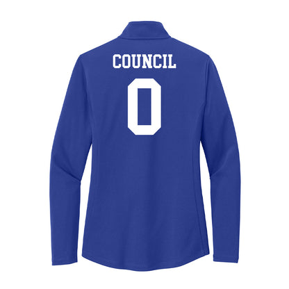 UNC Asheville - NCAA Women's Basketball : Taliya Council - Women's Lightweight Quarter Zip Jacket-1