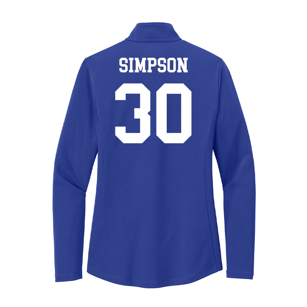 UNC Asheville - NCAA Women's Soccer : Olivia Simpson - Women's Lightweight Quarter Zip Jacket-1