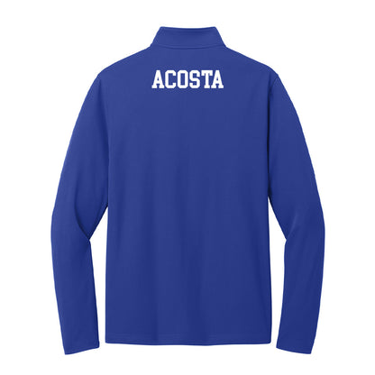 UNC Asheville - NCAA Men's Track & Field : Ethan Acosta - Lightweight Quarter Zip Jacket-1