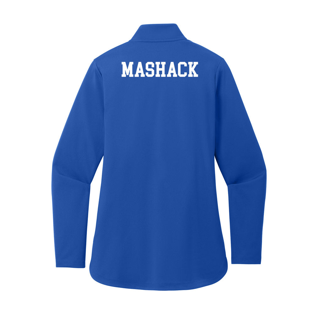 UNC Asheville - NCAA Men's Track & Field : Demarcus Mashack - Women's Premium Quarter Zip Jacket-1