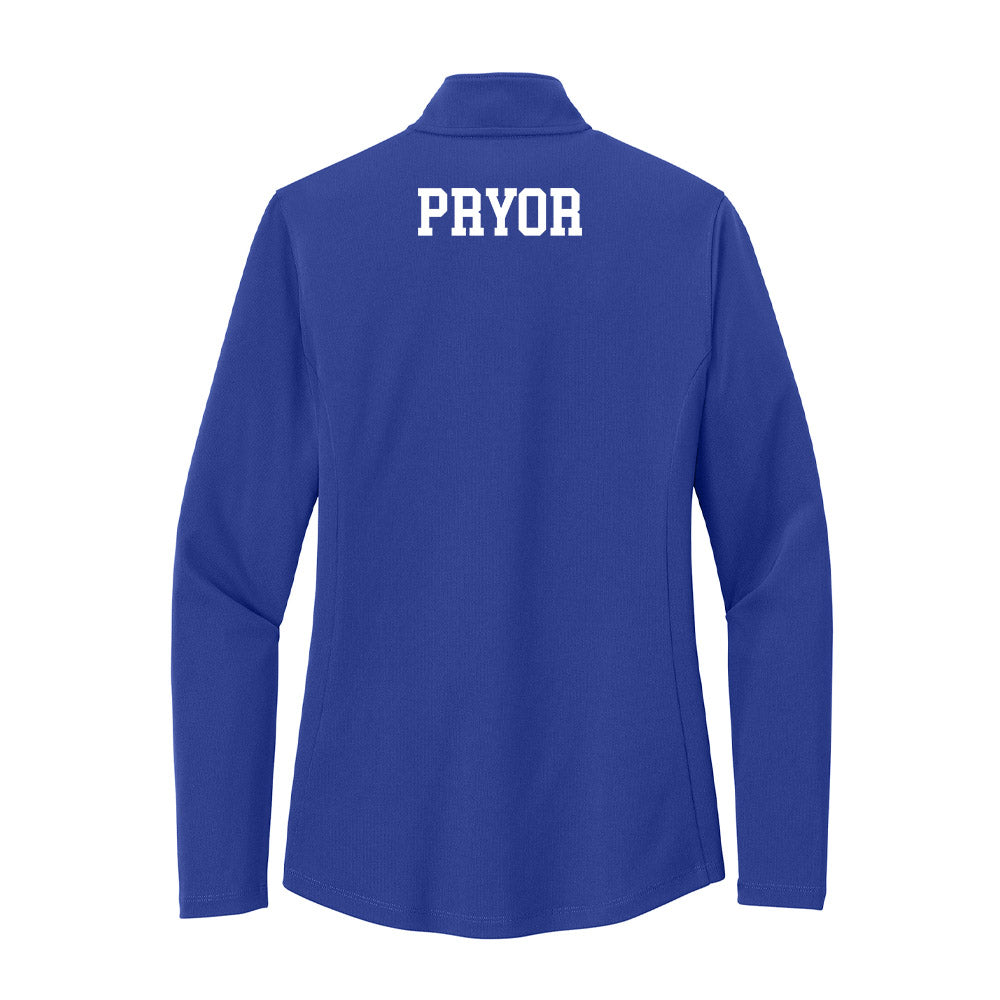UNC Asheville - NCAA Men's Track & Field : Stephen Pryor - Women's Lightweight Quarter Zip Jacket-1