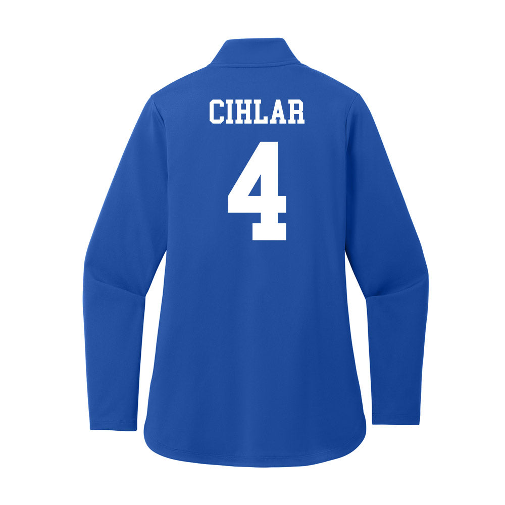 UNC Asheville - NCAA Women's Soccer : Makayla Cihlar - Women's Premium Quarter Zip Jacket-1