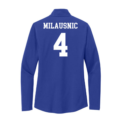 UNC Asheville - NCAA Women's Basketball : Riley Milausnic - Women's Lightweight Quarter Zip Jacket-1