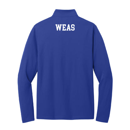 UNC Asheville - NCAA Men's Track & Field : Zac Weas - Lightweight Quarter Zip Jacket-1