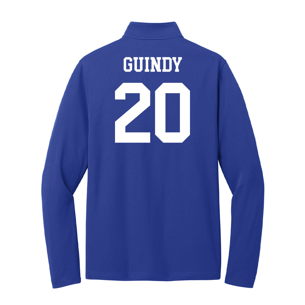 UNC Asheville - NCAA Men's Soccer : Zander Guindy - Lightweight Quarter Zip Jacket-1