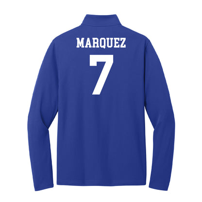 UNC Asheville - NCAA Women's Basketball : Aileen Marquez - Lightweight Quarter Zip Jacket-1