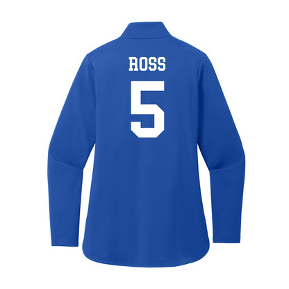 UNC Asheville - NCAA Women's Basketball : Sophia Ross - Women's Premium Quarter Zip Jacket-1