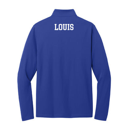 UNC Asheville - NCAA Men's Track & Field : Jeremiah Louis - Lightweight Quarter Zip Jacket-1