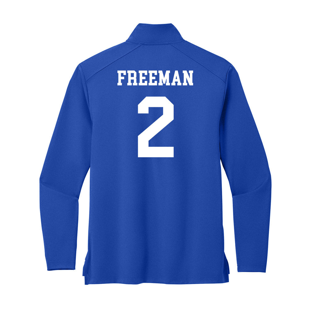 UNC Asheville - NCAA Women's Basketball : Jamaria Freeman - Premium Quarter Zip Jacket-1