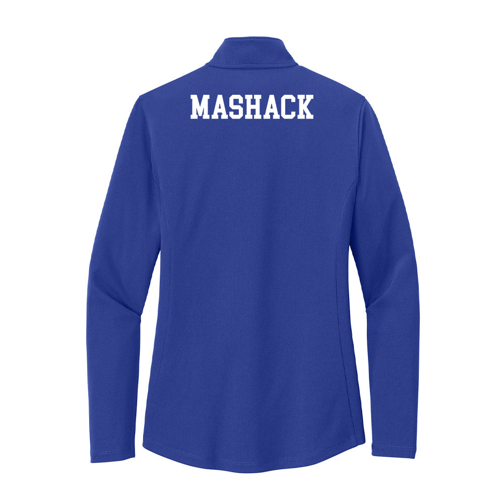 UNC Asheville - NCAA Men's Track & Field : Demarcus Mashack - Women's Lightweight Quarter Zip Jacket-1
