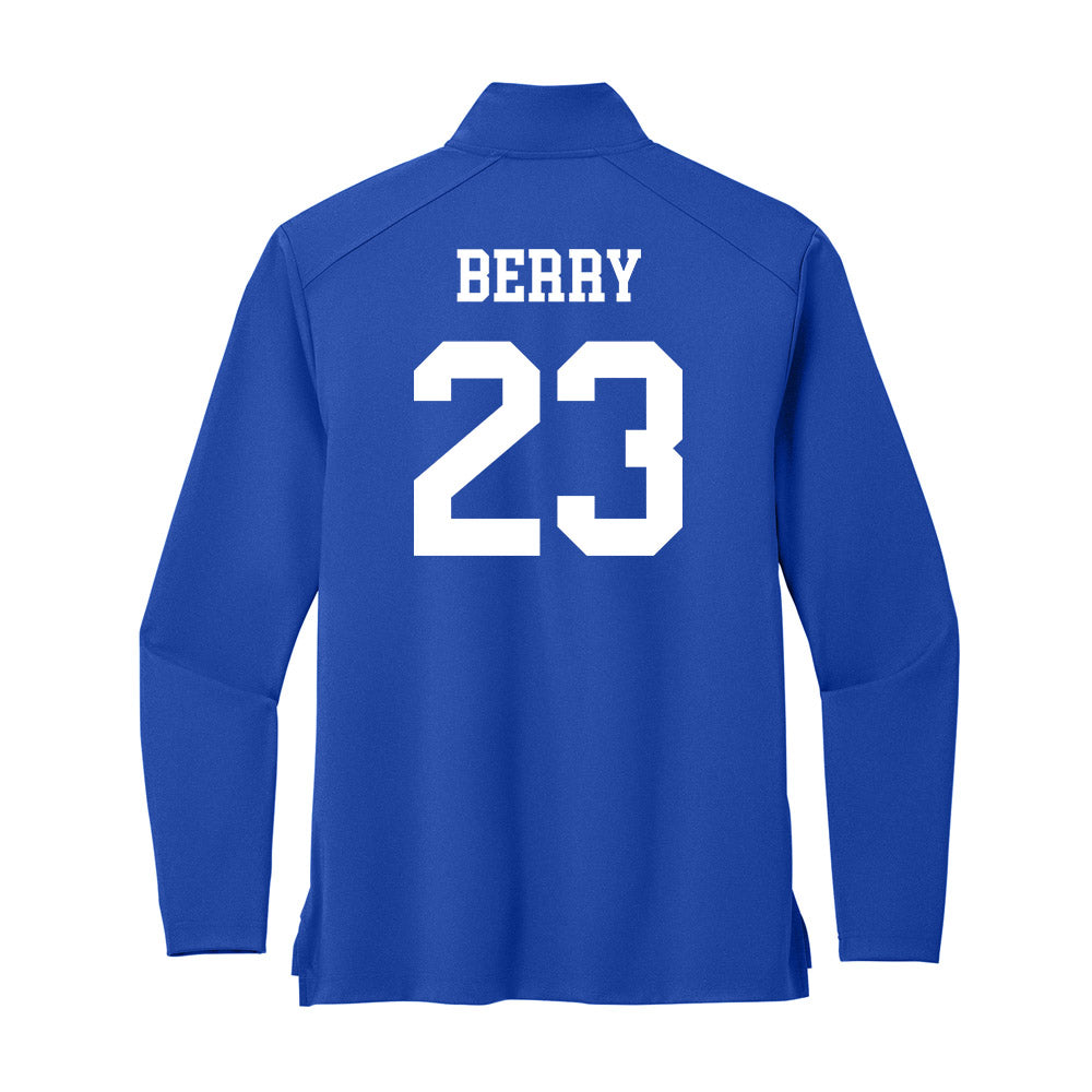 UNC Asheville - NCAA Women's Basketball : Tremiyah Berry - Premium Quarter Zip Jacket-1