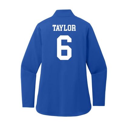 UNC Asheville - NCAA Men's Basketball : Kam Taylor - Women's Premium Quarter Zip Jacket-1