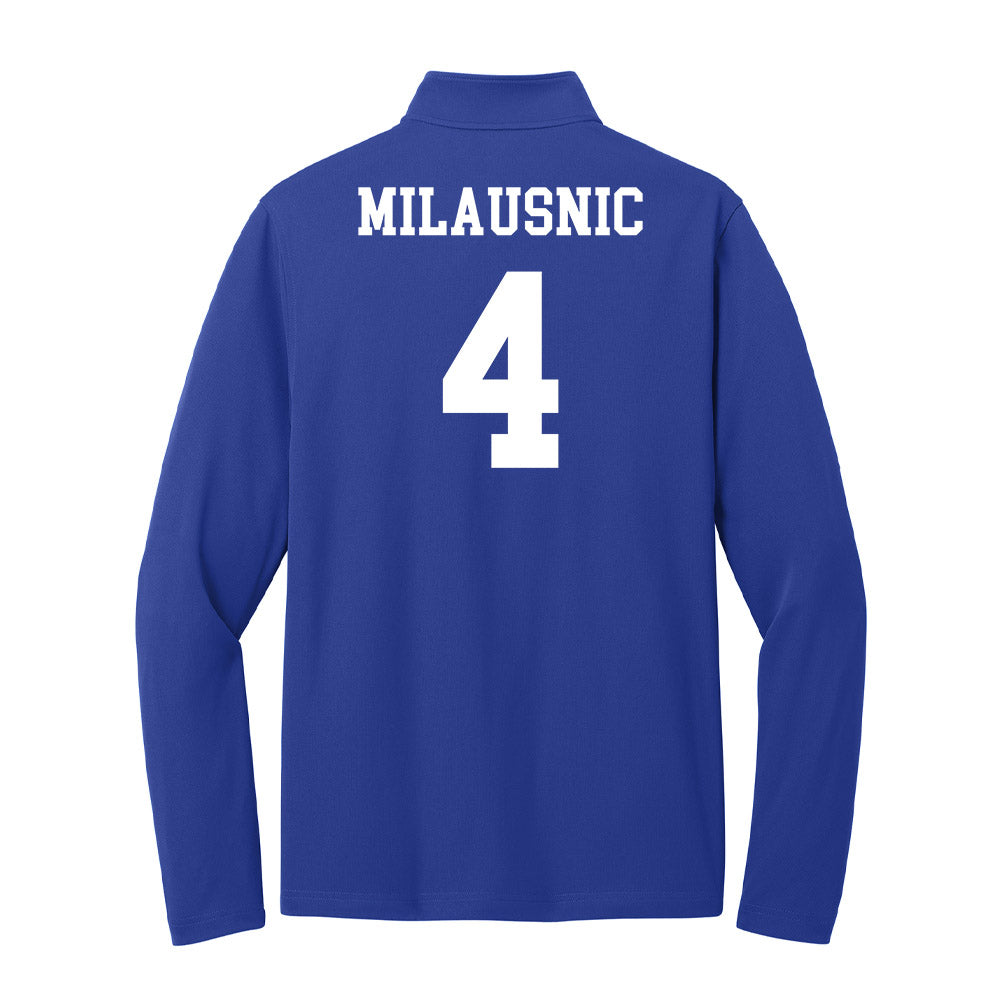 UNC Asheville - NCAA Women's Basketball : Riley Milausnic - Lightweight Quarter Zip Jacket-1